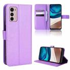 For Motorola Moto G42 Diamond Texture Leather Phone Case(Purple) - 1