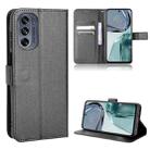 For Motorola Moto G62 5G Diamond Texture Leather Phone Case(Black) - 1