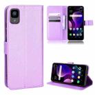 For TCL 30Z Diamond Texture Leather Phone Case(Purple) - 1