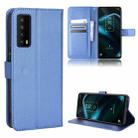 For TCL Stylus 5G Diamond Texture Leather Phone Case(Blue) - 1