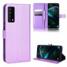 For TCL Stylus 5G Diamond Texture Leather Phone Case(Purple) - 1