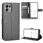 For TONE E22 Diamond Texture Leather Phone Case(Black) - 1