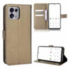 For TONE E22 Diamond Texture Leather Phone Case(Brown) - 1