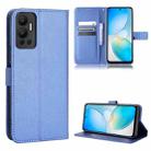 For Infinix Hot 12 Diamond Texture Leather Phone Case(Blue) - 1
