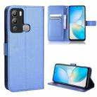 For Infinix Hot 12i Diamond Texture Leather Phone Case(Blue) - 1