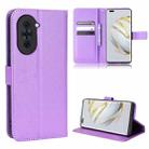For Huawei nova 10 Diamond Texture Leather Phone Case(Purple) - 1