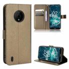 For Nokia C200 Diamond Texture Leather Phone Case(Brown) - 1