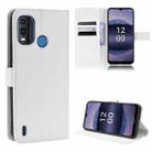 For Nokia G11 Plus Diamond Texture Leather Phone Case(White) - 1