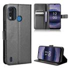 For Nokia G11 Plus Diamond Texture Leather Phone Case(Black) - 1