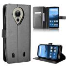 For Oukitel WP16 Diamond Texture Leather Phone Case(Black) - 1