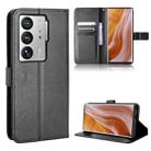 For ZTE Axon 40 Ultra Diamond Texture Leather Phone Case(Black) - 1