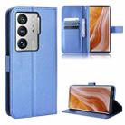 For ZTE Axon 40 Ultra Diamond Texture Leather Phone Case(Blue) - 1