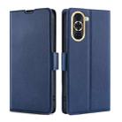 For Huawei nova 10 Ultra-thin Voltage Side Buckle Horizontal Flip Leather Phone Case(Blue) - 1