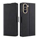 For Huawei nova 10 Ultra-thin Voltage Side Buckle Horizontal Flip Leather Phone Case(Black) - 1