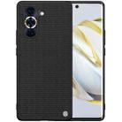 For Huawei nova 10 NILLKIN 3D Texture Nylon Fiber PC+TPU Phone Case(Black) - 1