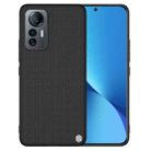 For Xiaomi 12 Lite NILLKIN 3D Texture Nylon Fiber PC+TPU Phone Case(Black) - 1