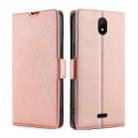 For Nokia C100 Ultra-thin Voltage Side Buckle Horizontal Flip Leather Phone Case(Rose Gold) - 1