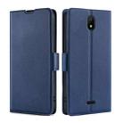 For Nokia C100 Ultra-thin Voltage Side Buckle Horizontal Flip Leather Phone Case(Blue) - 1