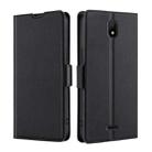 For Nokia C100 Ultra-thin Voltage Side Buckle Horizontal Flip Leather Phone Case(Black) - 1