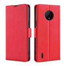 For Nokia C200 Ultra-thin Voltage Side Buckle Horizontal Flip Leather Phone Case(Red) - 1