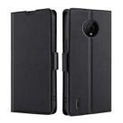 For Nokia C200 Ultra-thin Voltage Side Buckle Horizontal Flip Leather Phone Case(Black) - 1