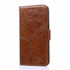 For alcatel 1B 2022 Geometric Stitching Horizontal Flip Leather Phone Case(Light Brown) - 2