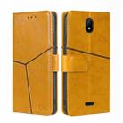 For Nokia C100 Geometric Stitching Horizontal Flip Leather Phone Case(Yellow) - 1