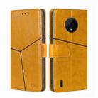 For Nokia C200 Geometric Stitching Horizontal Flip Leather Phone Case(Yellow) - 1