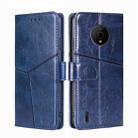 For Nokia C200 Geometric Stitching Horizontal Flip Leather Phone Case(Blue) - 1