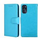 For Motorola Moto G 5G 2022 Crystal Texture Leather Phone Case(Light Blue) - 1