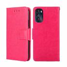 For Motorola Moto G 5G 2022 Crystal Texture Leather Phone Case(Rose Red) - 1