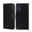 For Motorola Moto G 5G 2022 Crystal Texture Leather Phone Case(Black) - 1