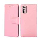 For Motorola Moto G42 4G Crystal Texture Leather Phone Case(Pink) - 1