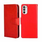 For Motorola Moto G52 4G/G82 5G Crystal Texture Leather Phone Case(Red) - 1