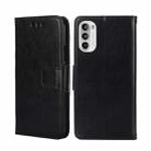 For Motorola Moto G52 4G/G82 5G Crystal Texture Leather Phone Case(Black) - 1