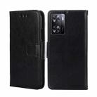For OPPO A57 4G 2022 Crystal Texture Leather Phone Case(Black) - 1