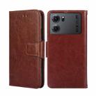 For OPPO K10 5G Crystal Texture Leather Phone Case(Brown) - 1