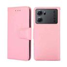 For OPPO K10 5G Crystal Texture Leather Phone Case(Pink) - 1