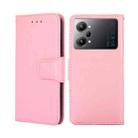 For OPPO K10 Pro 5G Crystal Texture Leather Phone Case(Pink) - 1