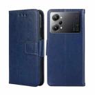 For OPPO K10 Pro 5G Crystal Texture Leather Phone Case(Royal Blue) - 1