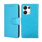 For OPPO Reno8 Pro+ 5G Crystal Texture Leather Phone Case(Light Blue) - 1