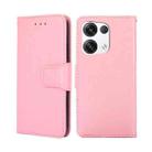 For OPPO Reno8 Pro+ 5G Crystal Texture Leather Phone Case(Pink) - 1