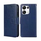 For OPPO Reno8 Pro+ 5G Crystal Texture Leather Phone Case(Royal Blue) - 1