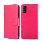 For TCL 30T/T603DL Crystal Texture Leather Phone Case(Rose Red) - 1