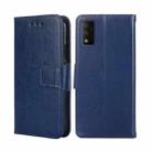 For TCL 30T/T603DL Crystal Texture Leather Phone Case(Royal Blue) - 1