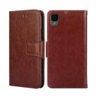 For TCL 30Z/T602DL Crystal Texture Leather Phone Case(Brown) - 1