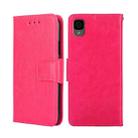 For TCL 30Z/T602DL Crystal Texture Leather Phone Case(Rose Red) - 1