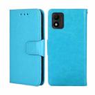 For TCL 303 Crystal Texture Leather Phone Case(Light Blue) - 1