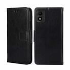 For TCL 303 Crystal Texture Leather Phone Case(Black) - 1