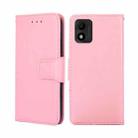 For TCL 303 Crystal Texture Leather Phone Case(Pink) - 1